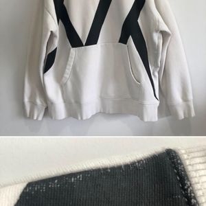 H&M Men’s Oversized White & Black Pullover Sz L